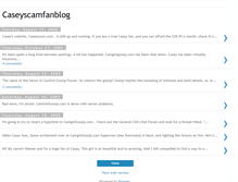 Tablet Screenshot of caseyscamfanblog.blogspot.com