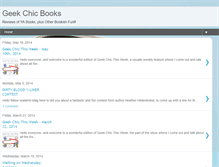 Tablet Screenshot of geekchicbooks.blogspot.com