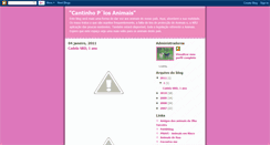 Desktop Screenshot of cantinhoplosanimais.blogspot.com