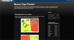 Desktop Screenshot of museocipopasion.blogspot.com