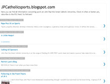 Tablet Screenshot of jpcatholicsports.blogspot.com