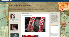 Desktop Screenshot of littlehomesteadproject.blogspot.com
