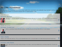 Tablet Screenshot of littlehomesteadproject.blogspot.com