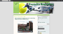 Desktop Screenshot of gazzettadeportiva2009.blogspot.com