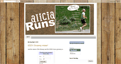 Desktop Screenshot of aliciaruns.blogspot.com
