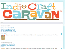 Tablet Screenshot of indiecraftcaravan.blogspot.com