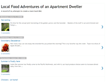 Tablet Screenshot of localfoodadventures.blogspot.com