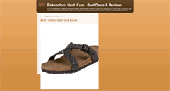 Desktop Screenshot of birkenstock-heidi-klum.blogspot.com