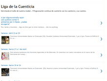 Tablet Screenshot of ligadelacuenticia.blogspot.com