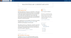 Desktop Screenshot of mainstreamlibertarians.blogspot.com