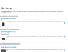 Tablet Screenshot of ipod-in-car.blogspot.com