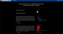 Desktop Screenshot of colectivotrabajosociallomas.blogspot.com