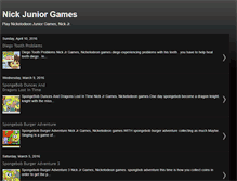 Tablet Screenshot of nickjuniorgames.blogspot.com