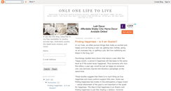 Desktop Screenshot of onlyonelifetolive.blogspot.com