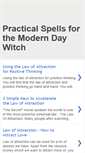 Mobile Screenshot of modern-witch.blogspot.com