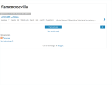 Tablet Screenshot of flamencosevilla.blogspot.com