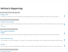 Tablet Screenshot of melissas-happenings.blogspot.com