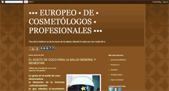 Desktop Screenshot of europeodeestilismo.blogspot.com