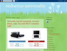 Tablet Screenshot of endocrine-universality.blogspot.com