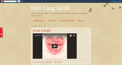 Desktop Screenshot of hatiyangsedih.blogspot.com