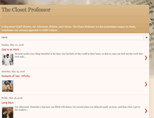 Tablet Screenshot of closetprofessor.blogspot.com