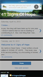 Mobile Screenshot of 41signsofhope.blogspot.com