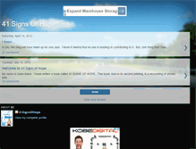 Tablet Screenshot of 41signsofhope.blogspot.com