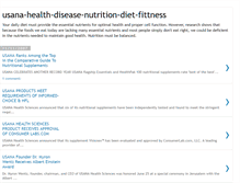 Tablet Screenshot of health-nutrition-usana.blogspot.com
