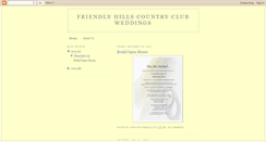 Desktop Screenshot of friendlyhillscountryclubweddings.blogspot.com