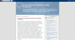 Desktop Screenshot of gerenciadelconocimientopr.blogspot.com