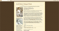 Desktop Screenshot of lordlikelystrippednude.blogspot.com