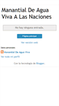 Mobile Screenshot of manantialdeaguavivaalasnaciones.blogspot.com