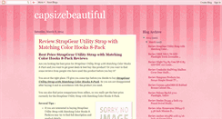 Desktop Screenshot of capsizebeautiful.blogspot.com