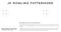 Desktop Screenshot of jkrowlingpottermore.blogspot.com