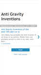 Mobile Screenshot of antigravityinventions.blogspot.com