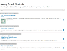 Tablet Screenshot of moneysmartstudents.blogspot.com