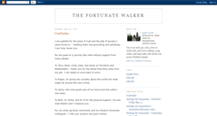 Desktop Screenshot of onefortunatewalker.blogspot.com