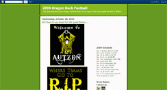 Desktop Screenshot of goducks09.blogspot.com