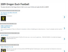 Tablet Screenshot of goducks09.blogspot.com