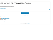 Tablet Screenshot of iesmcervantes.blogspot.com