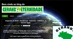 Desktop Screenshot of gerandoeternidade.blogspot.com
