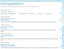 Tablet Screenshot of dontforgetthatsqlfix.blogspot.com