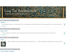 Tablet Screenshot of ling-tai-acupuncture.blogspot.com