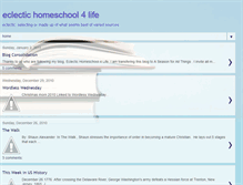 Tablet Screenshot of eclectichomeschool4life.blogspot.com
