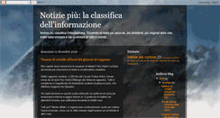Desktop Screenshot of notiziepiu.blogspot.com