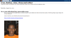 Desktop Screenshot of evanandlindsay.blogspot.com