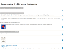Tablet Screenshot of democraciacristianaenesperanza.blogspot.com