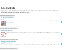 Tablet Screenshot of july4th-deals.blogspot.com