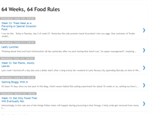 Tablet Screenshot of 64weeks64foodrules.blogspot.com