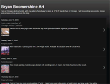 Tablet Screenshot of bryanboomershineartist.blogspot.com